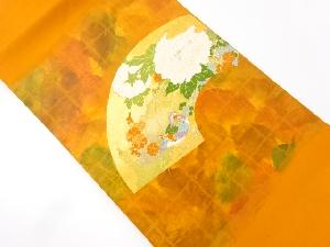 牡丹に鴛鴦模様織り出し名古屋帯